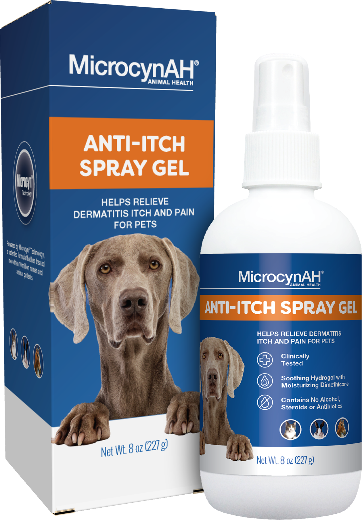 Microcyn AH Anti-Itch Spray Gel, 8 Oz