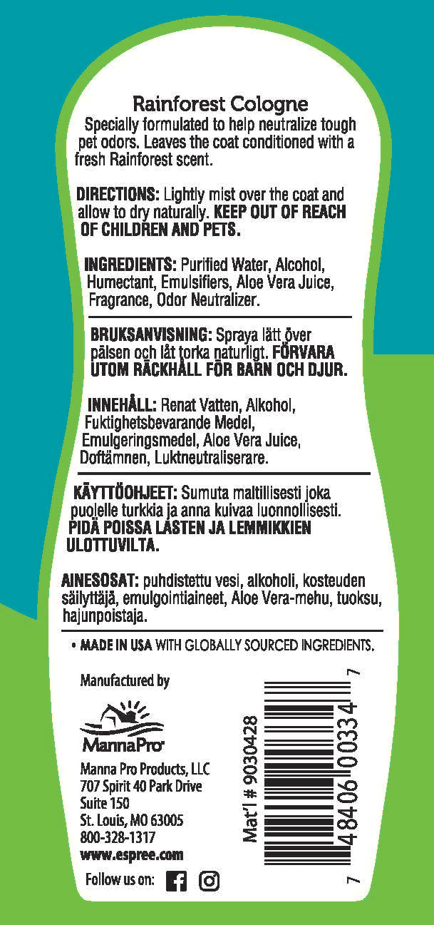 Rainforest Cologne, 4 oz