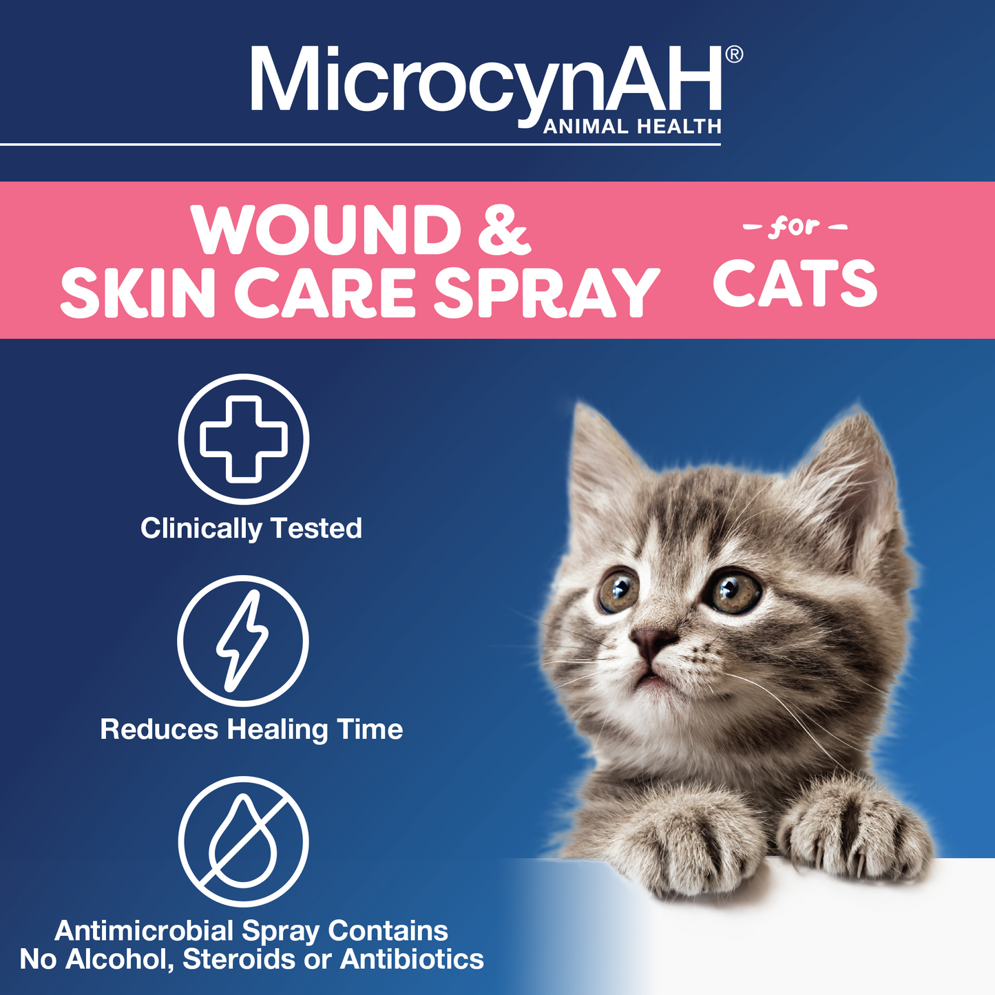 MICROCYN AH CAT WOUND & SKIN LIQUID 3 oz