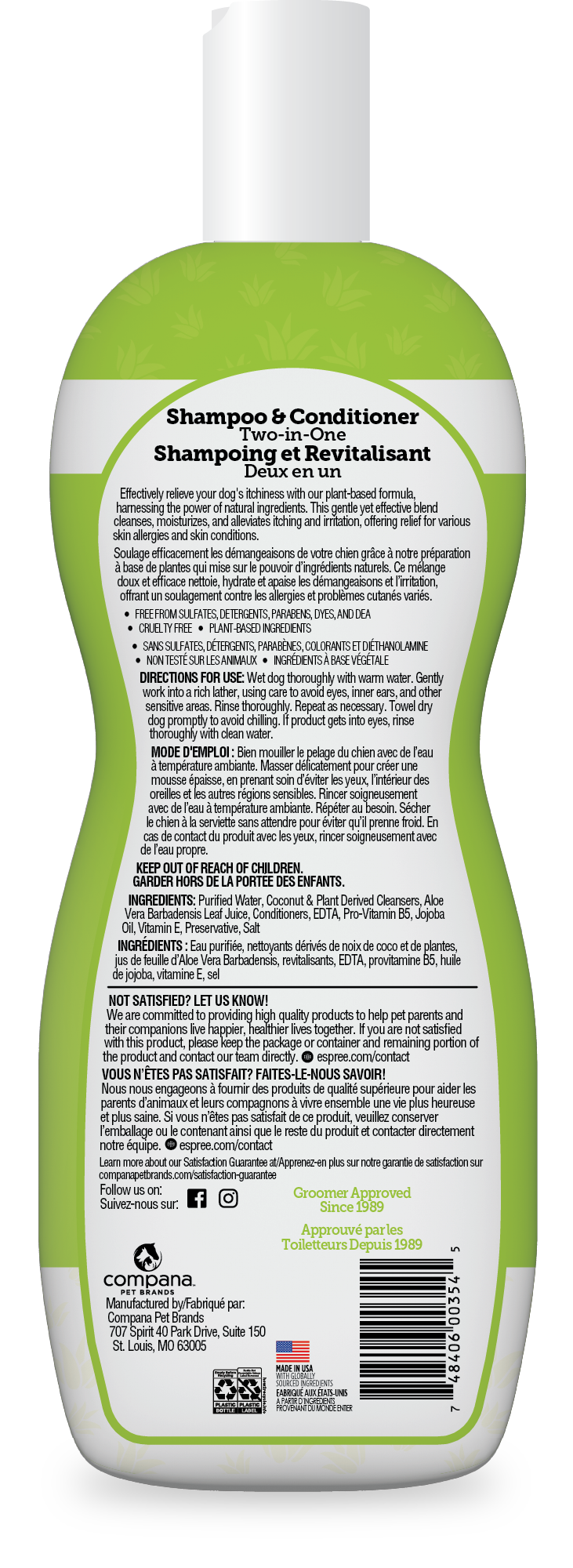 Intense Itch Relief Shampoo & Conditioner, 20oz