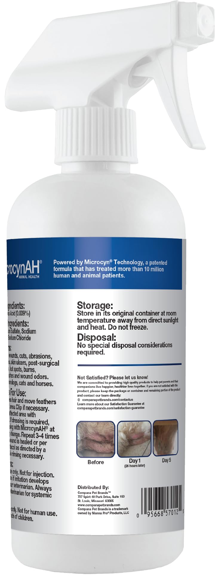Manna Pro MicrocynAH Wound & Skin Care, 16 oz