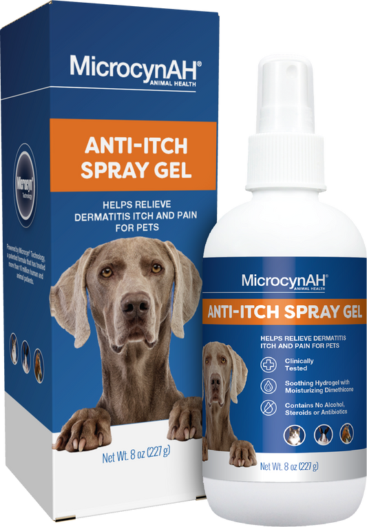 Microcyn AH Anti-Itch Spray Gel, 8 Oz
