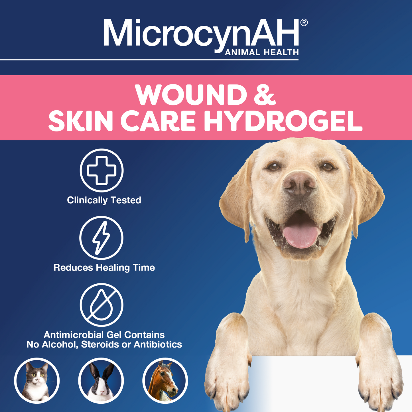 MicrocynAH Wound and Skin Care Hydrogel 8 oz