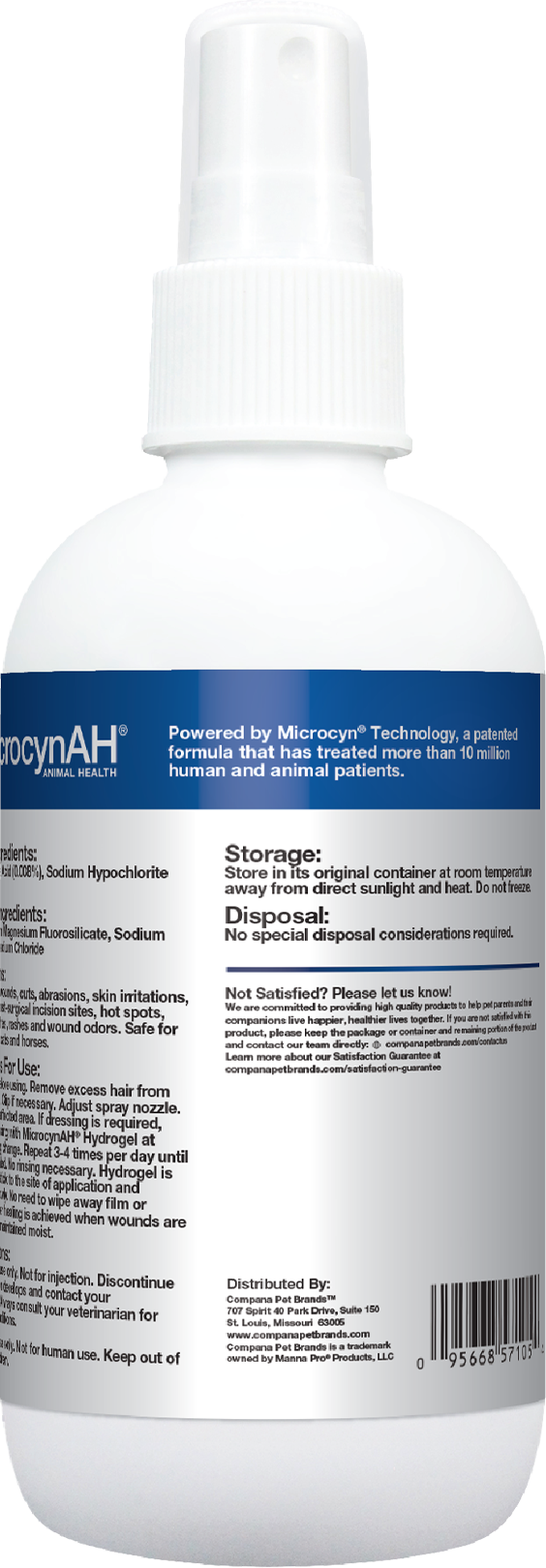 MicrocynAH Wound and Skin Care Hydrogel 8 oz