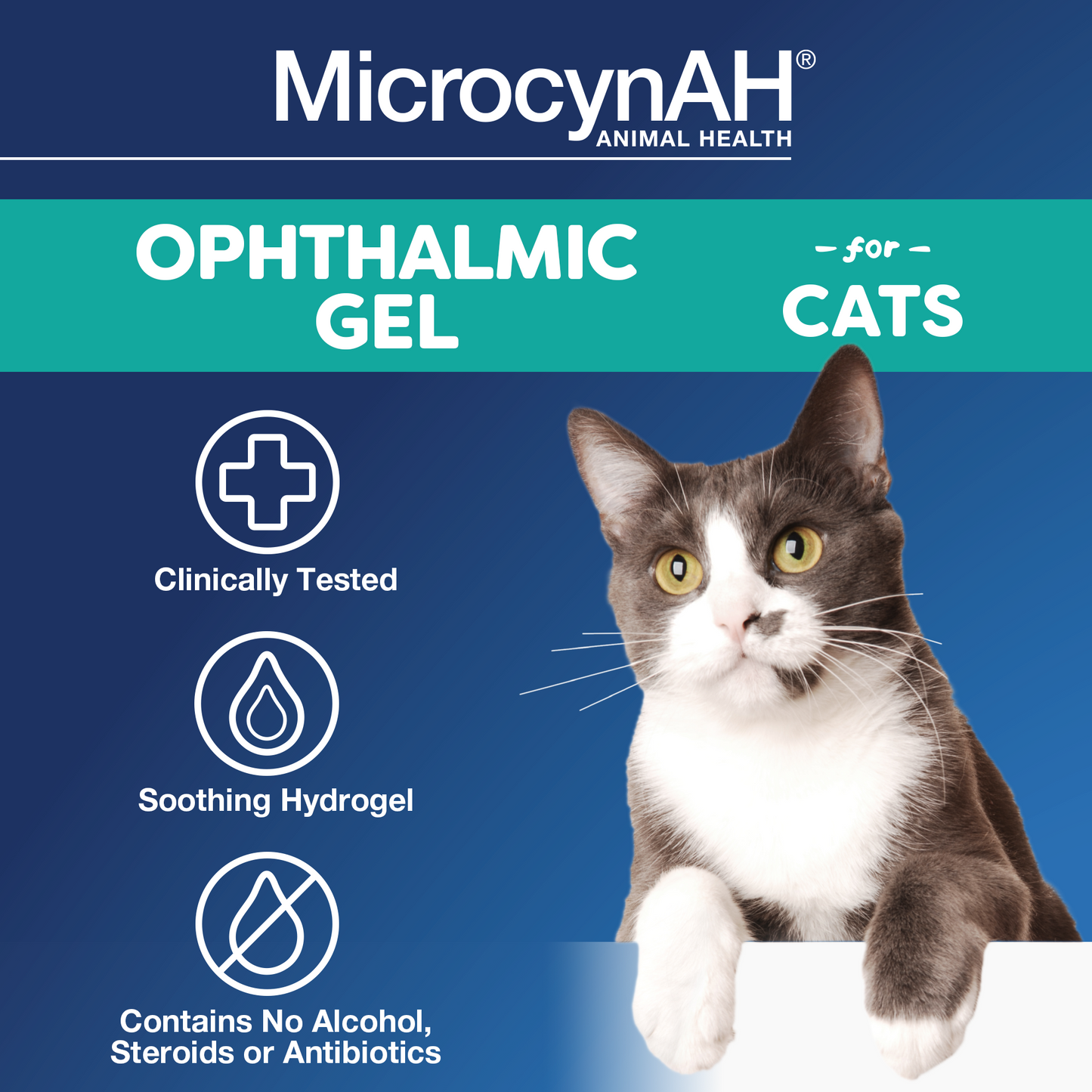 MicrocynAH Ophthalmic Gel for Cats, 3 oz