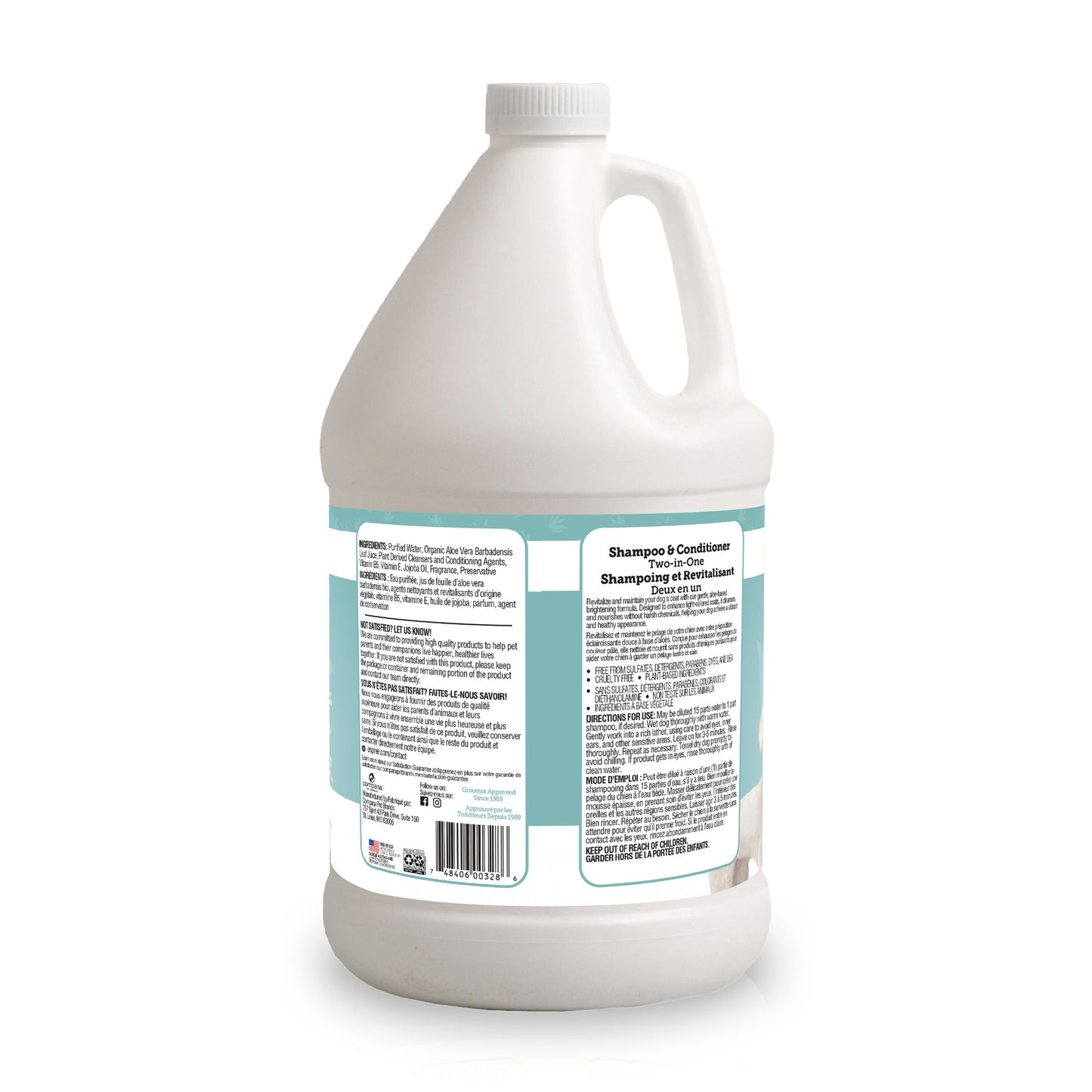 Bright White Dog Shampoo & Conditioner, 1 Gallon