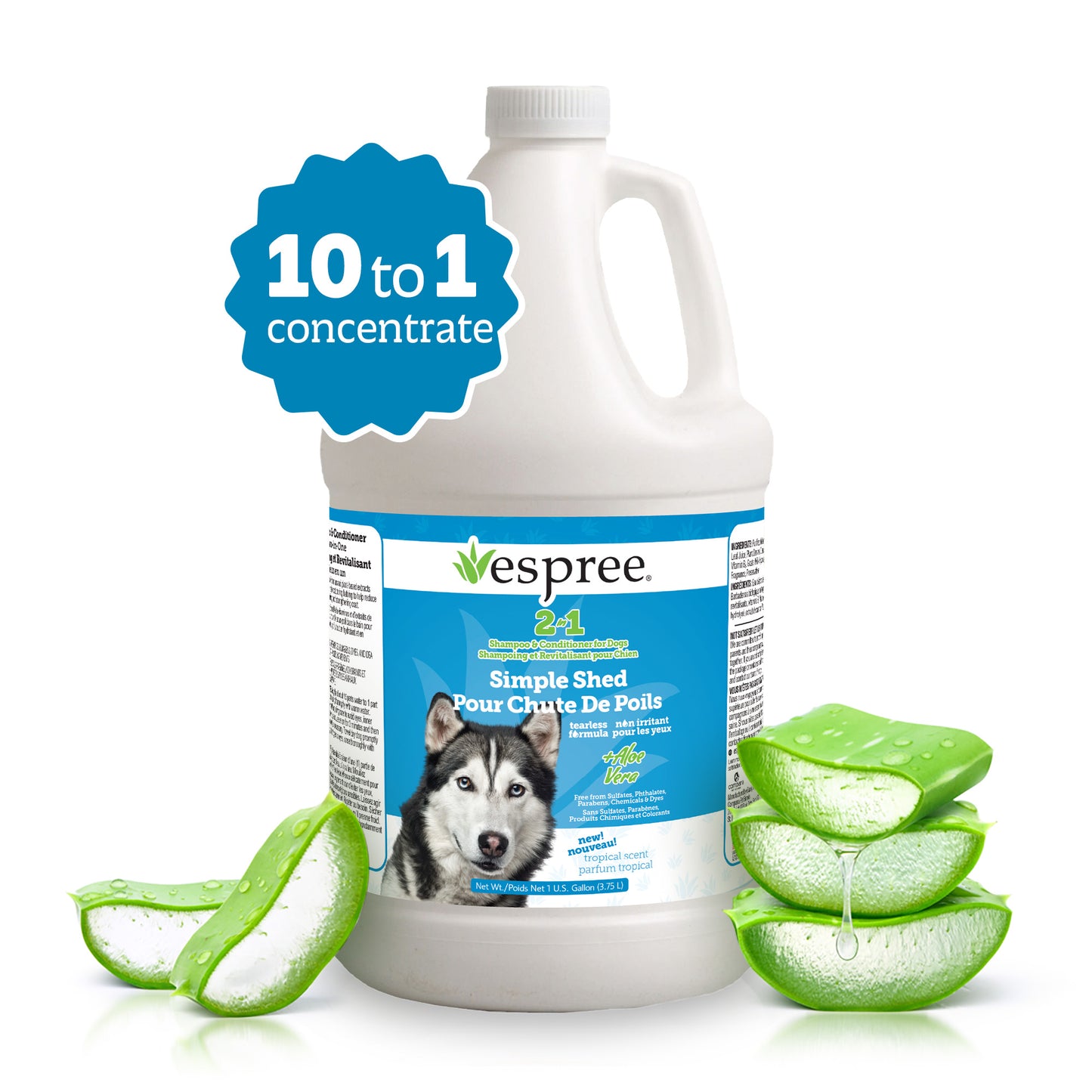 Simple Shed Shampoo & Conditioner, 1 Gallon