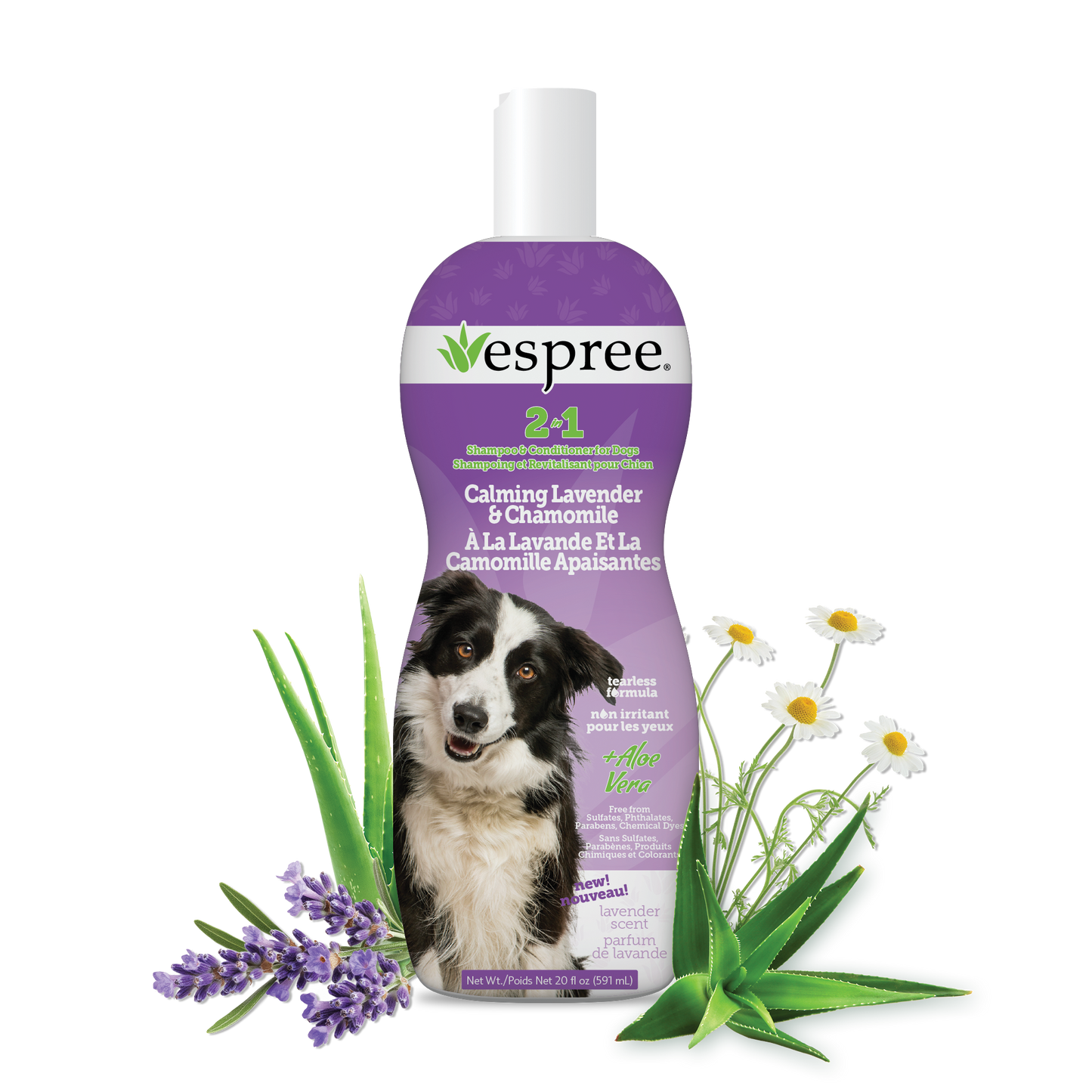 Calming Lavender & Chamomile Shampoo & Conditioner, 20 oz
