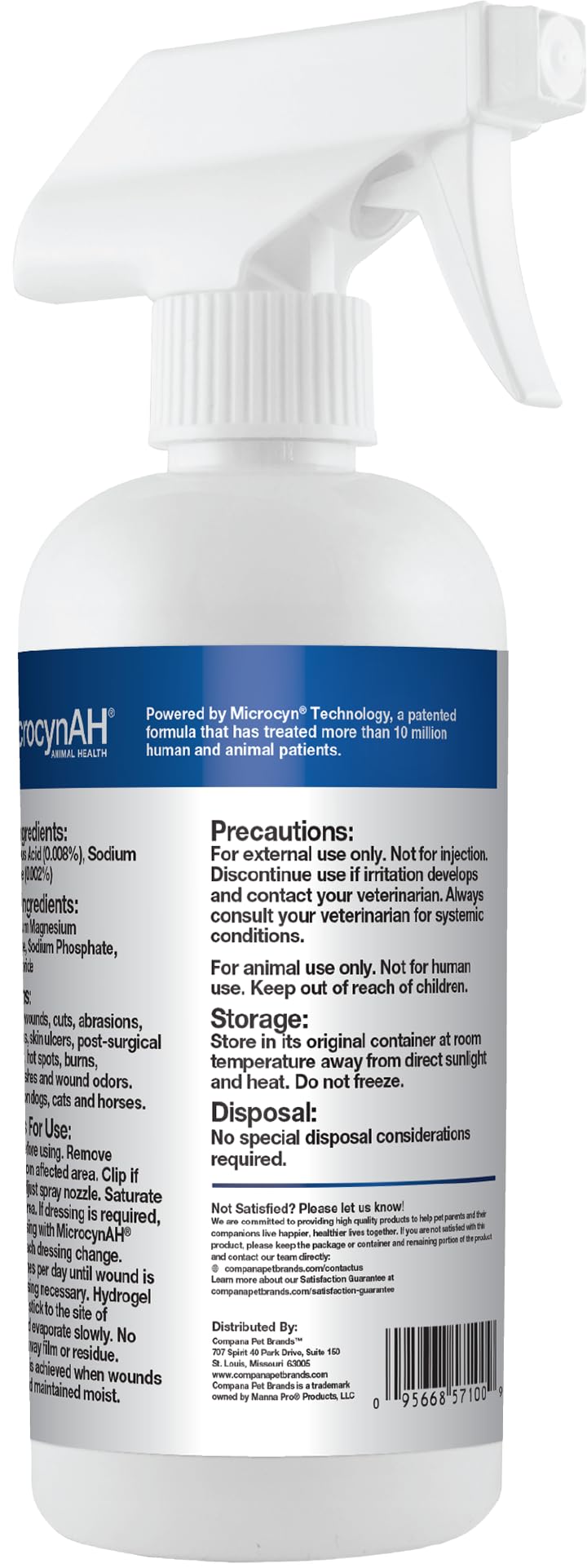 Manna Pro MicrocynAH Wound & Skin Care Gel, 16 oz