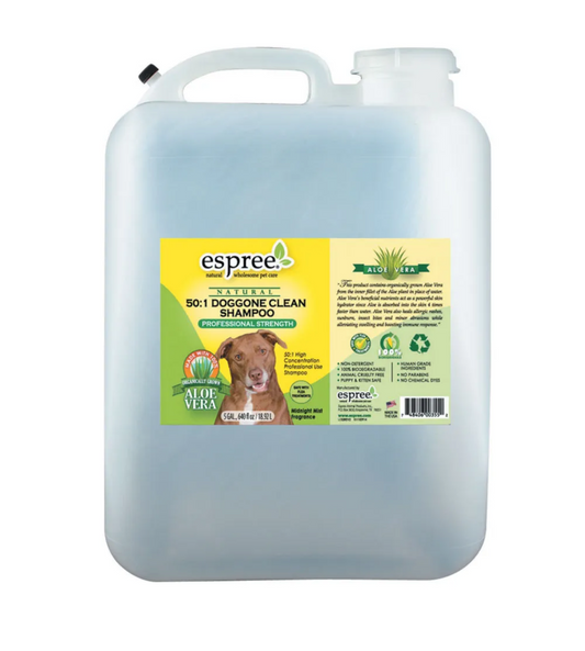 Espree Doggone Clean Yellow Shampoo – 5 Gallon Professional Grooming Formula