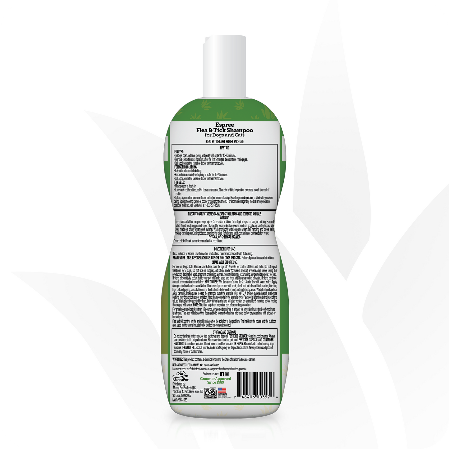 Flea & Tick Cat Shampoo, 12oz